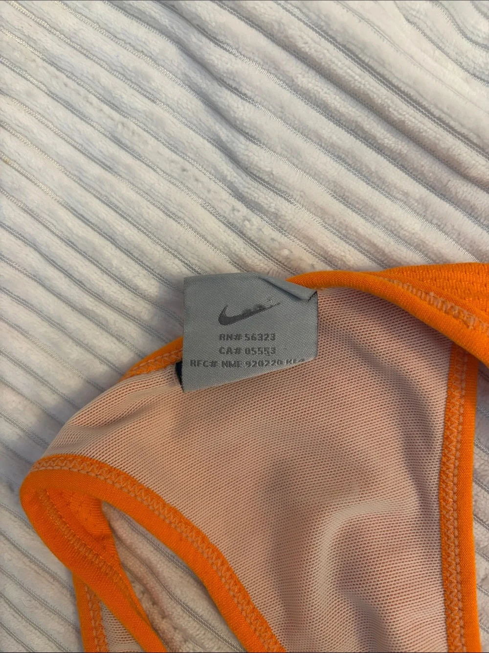 Nike Bright Orange Athletic Scoop Neck Tank